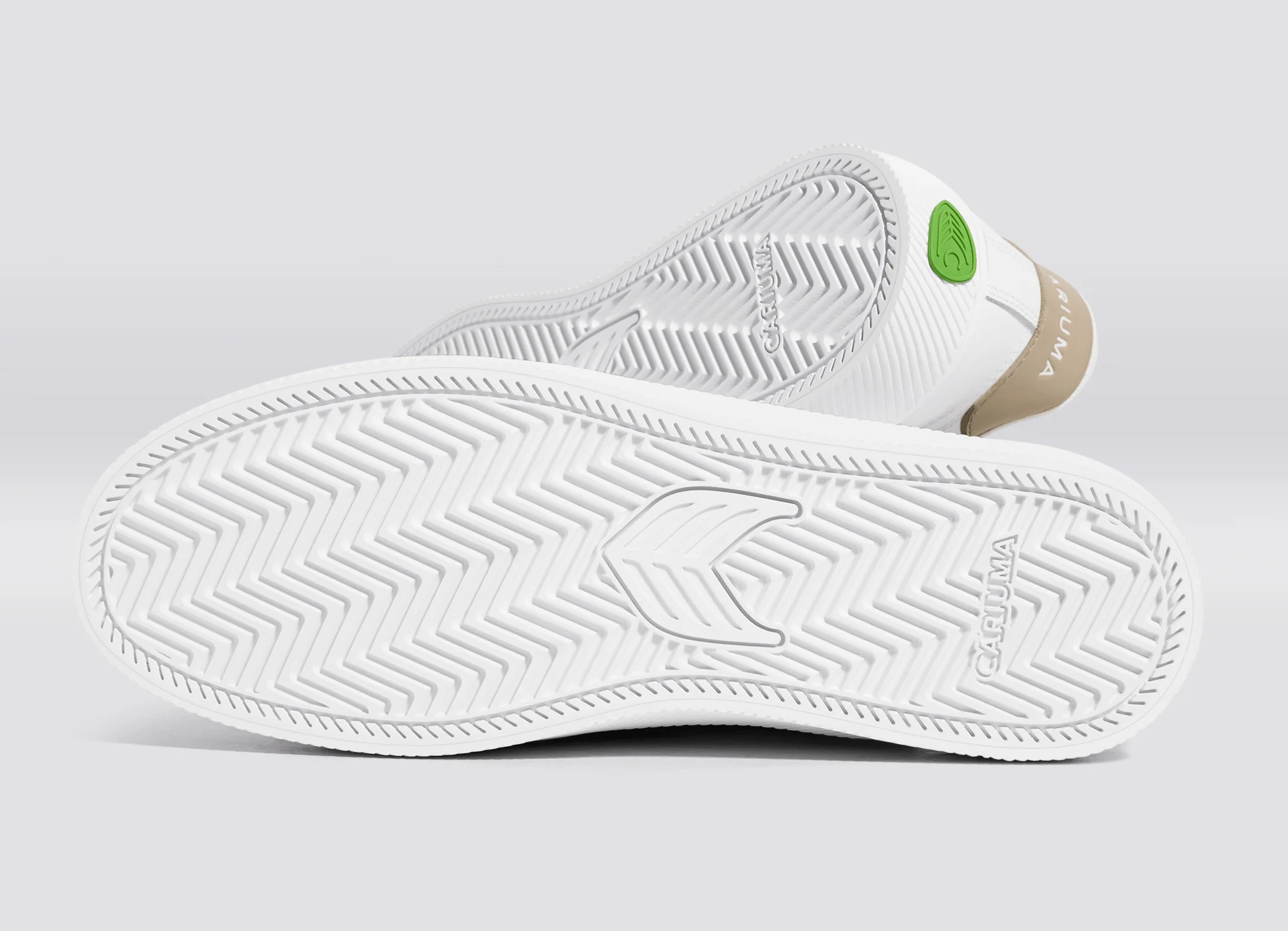 SALVAS White Leather Shifting Sand Logo Sneaker - Image 5