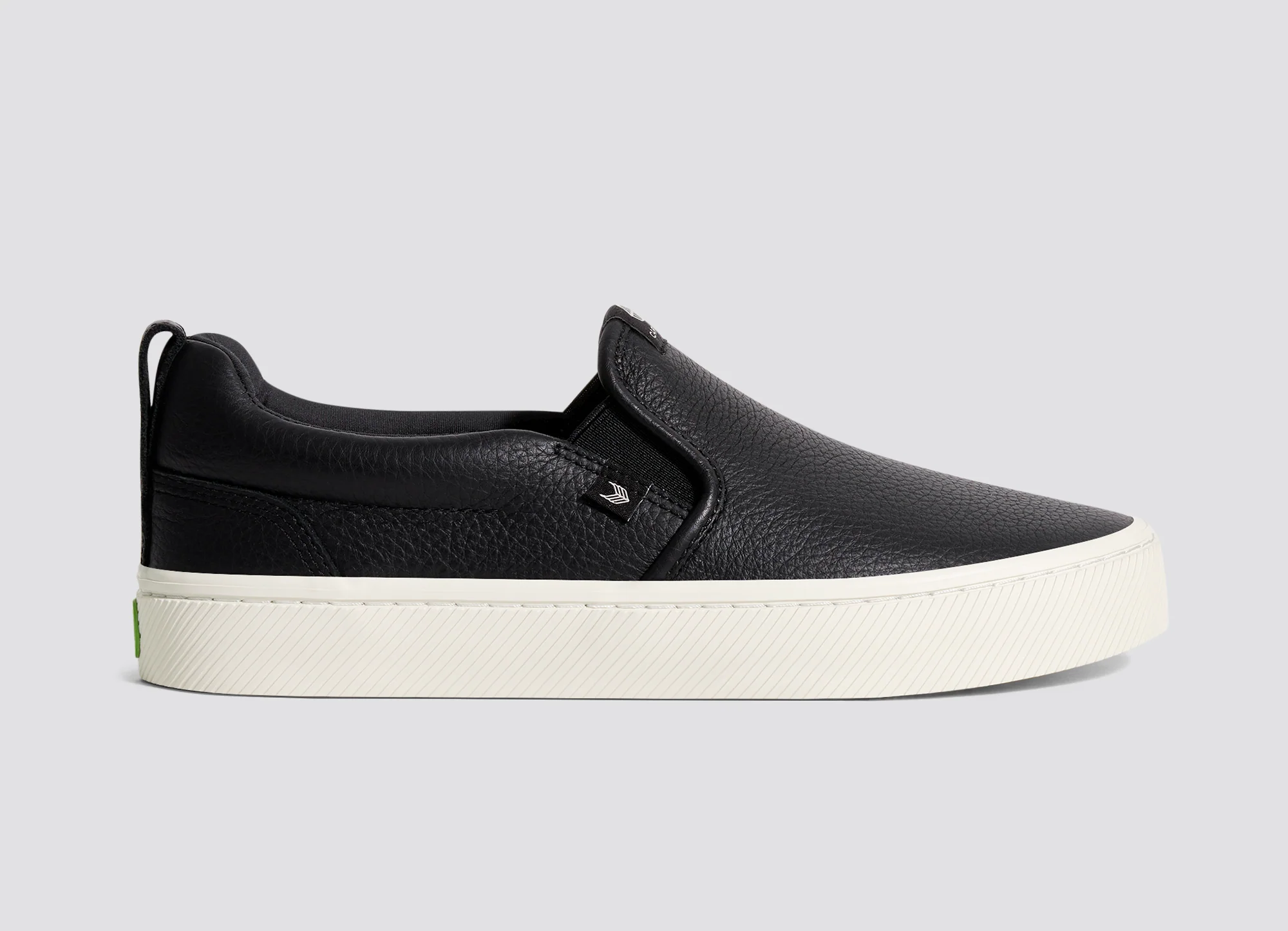 SLIP-ON Black Premium Leather Sneaker - Image 3