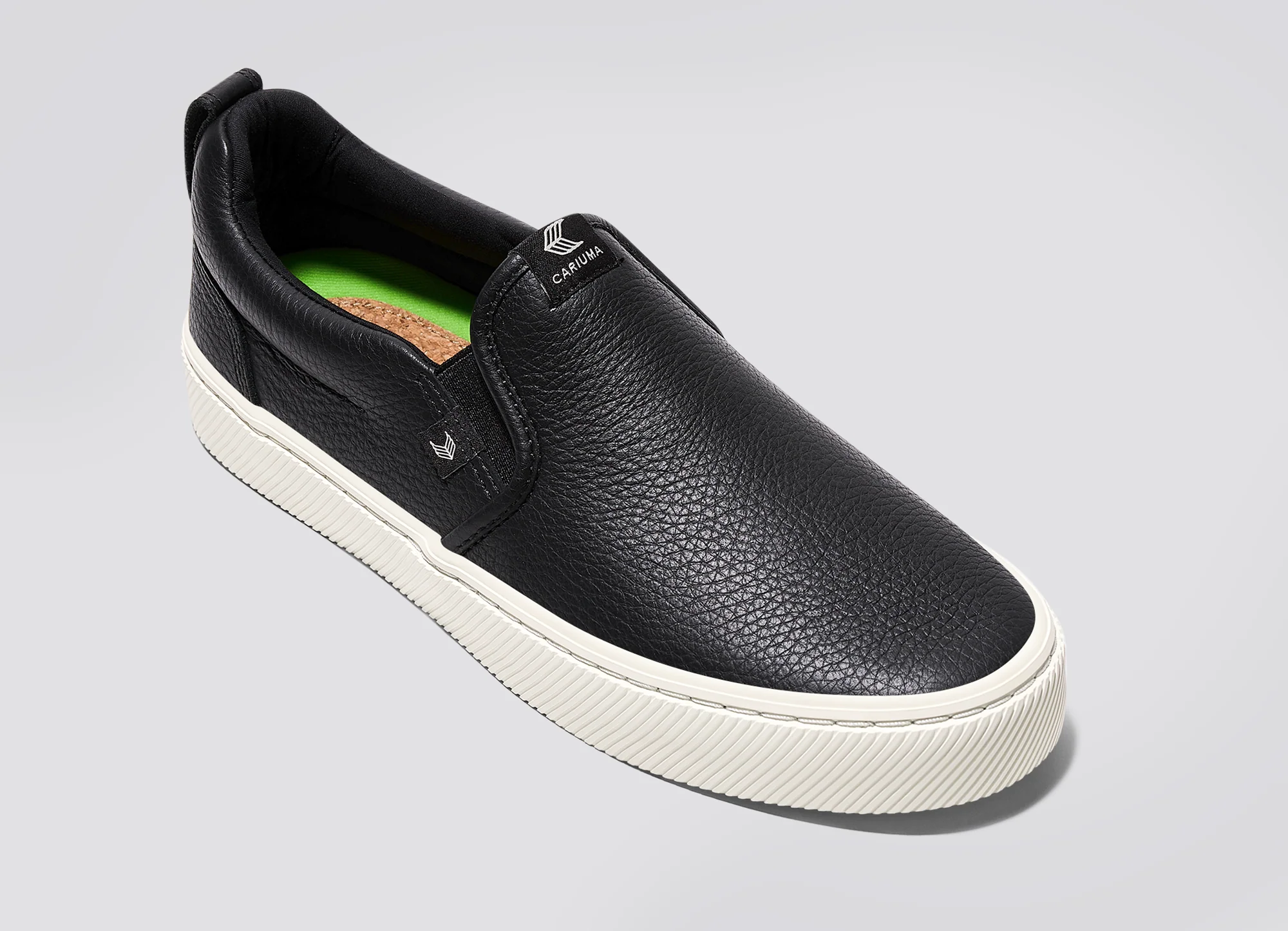 SLIP-ON Black Premium Leather Sneaker - Image 4