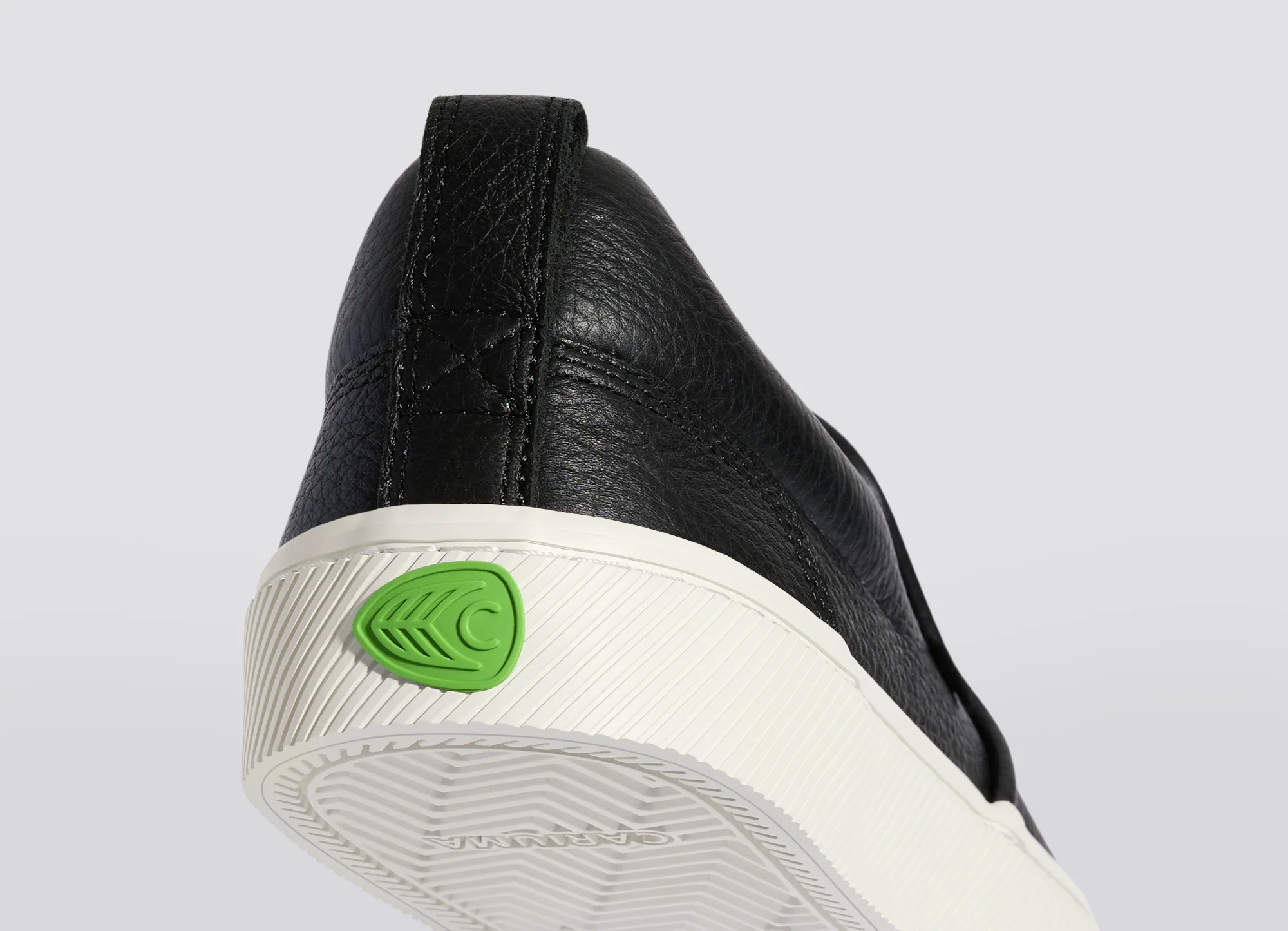 SLIP-ON Black Premium Leather Sneaker - Image 6