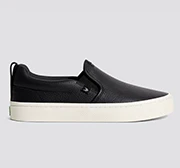 SLIP-ON Black Premium Leather Sneaker - Image 8