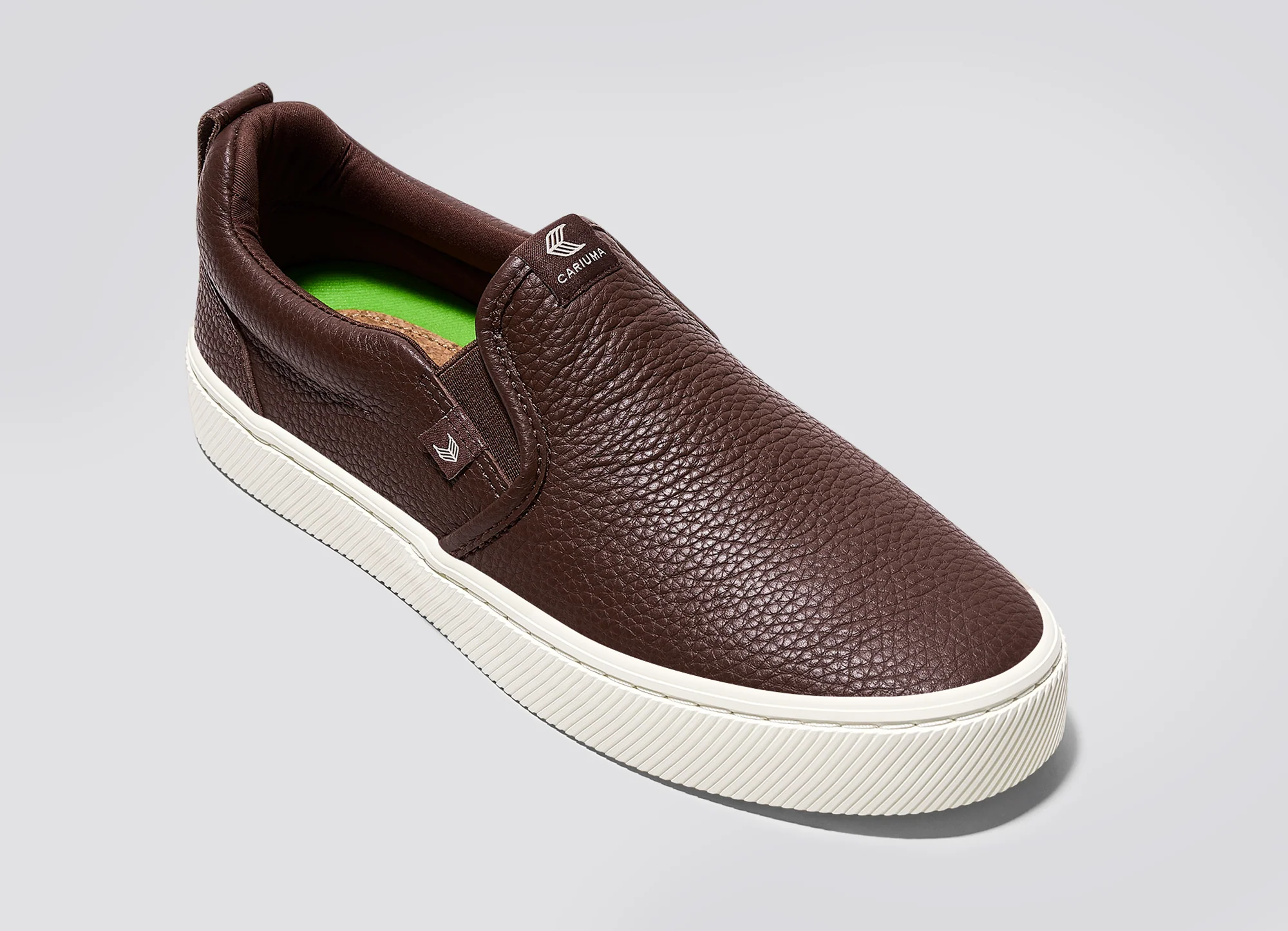 SLIP-ON Brown Premium Leather Sneaker - Image 4