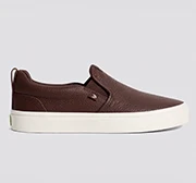 SLIP-ON Brown Premium Leather Sneaker - Image 8