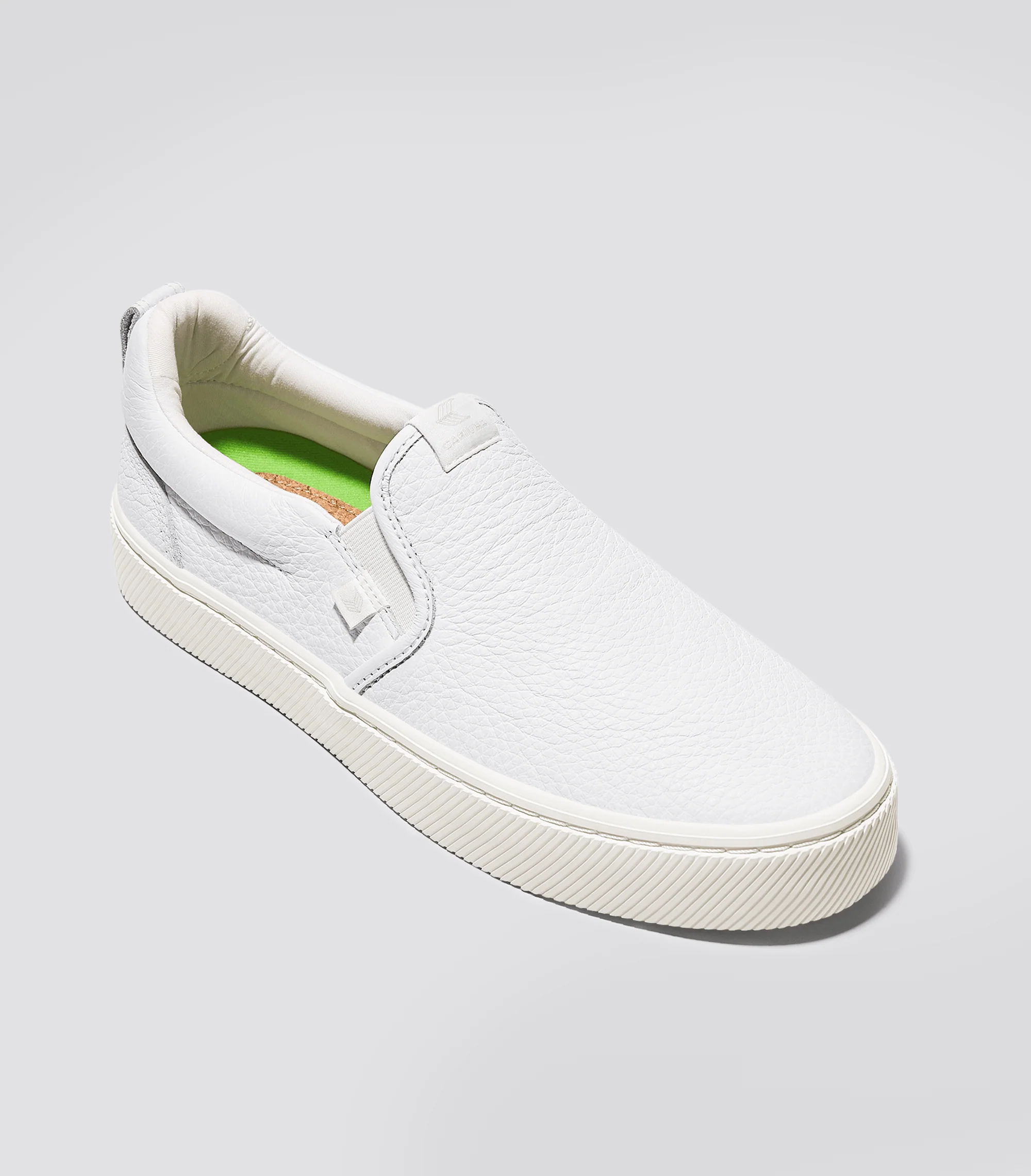 SLIP-ON - Baskets en cuir blanc de qualité supérieure - Image 10