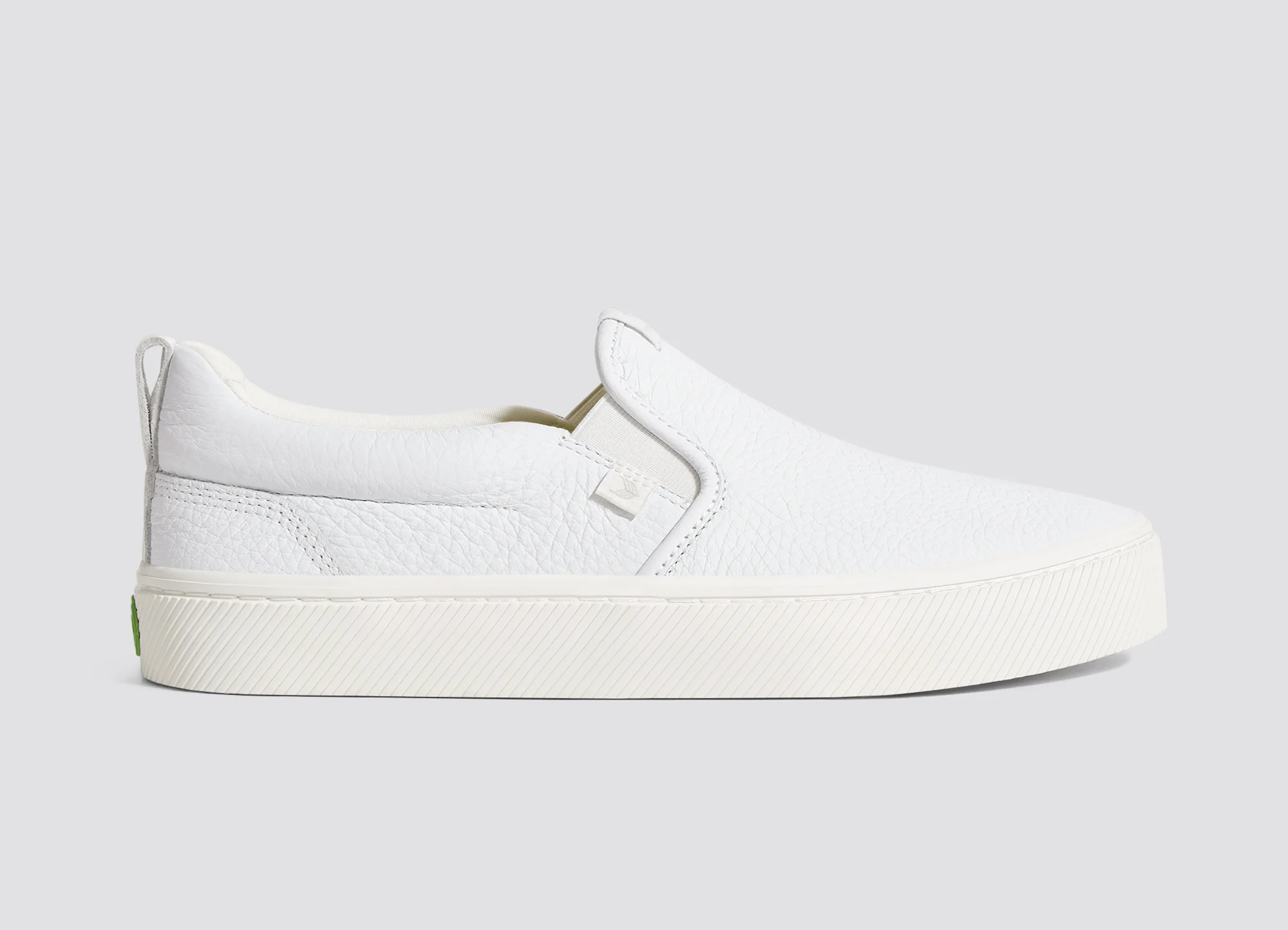 SLIP-ON - Baskets en cuir blanc de qualité supérieure - Image 3