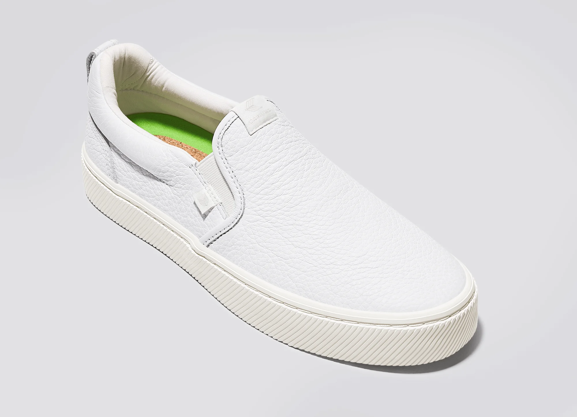 SLIP-ON - Baskets en cuir blanc de qualité supérieure - Image 4