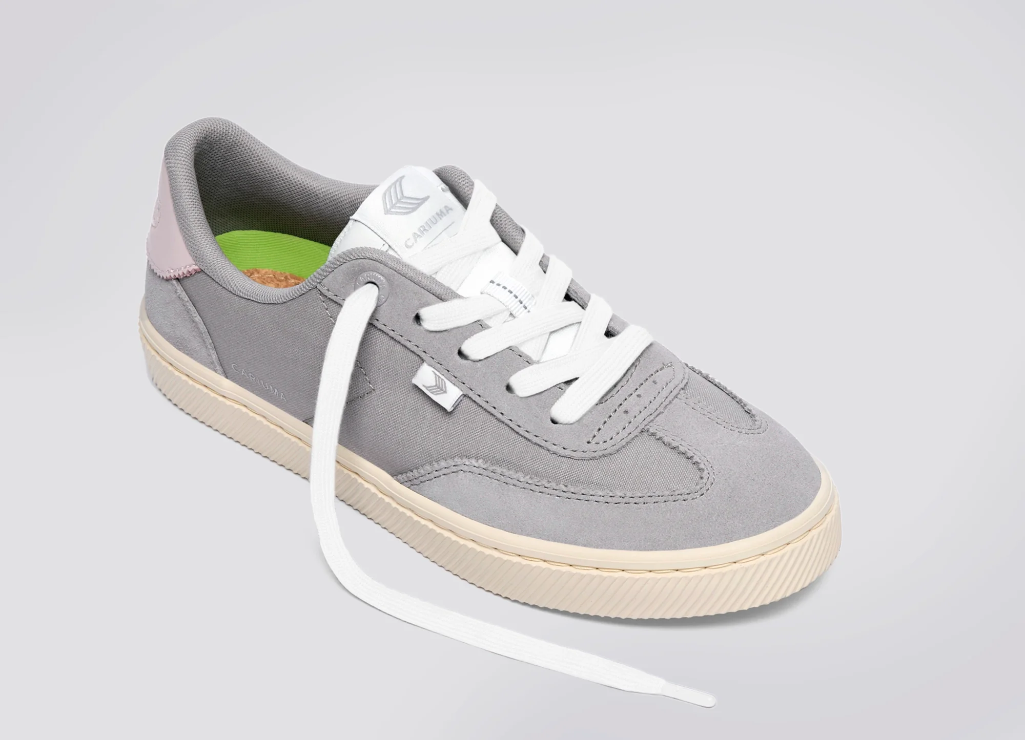 TOCA Gum Green Nylon and Suede Sneaker - Image 4