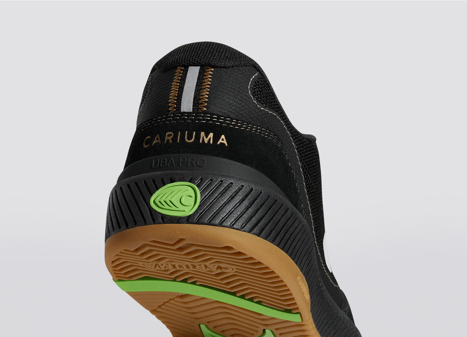 UBA PRO Black Suede and Mesh Silver Cloud Logo Sneaker - Image 6