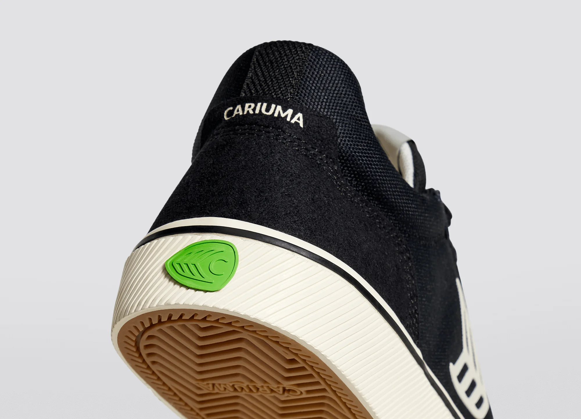 VALLELY PRO Black Suede and Cordura Ivory Logo Sneaker - Image 6