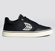 VALLELY PRO Black Suede and Cordura Ivory Logo Sneaker - Image 9